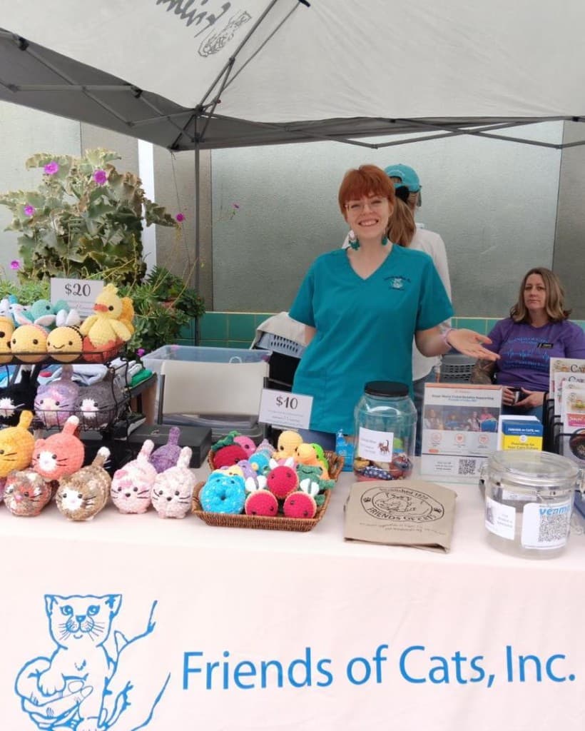Friends of Cats booth at a community outreach fair
